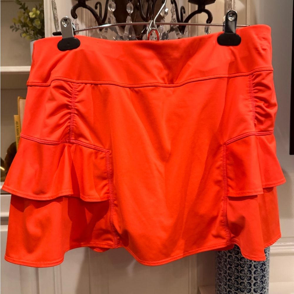 Athleta Neon Orange Active Skirt